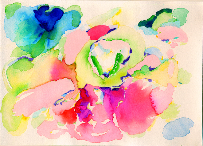 Kirsten K&ouml;tter: 2005, Aquarell, 17 &times; 24 cm