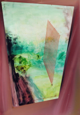 untitled (Mirror), 2007 / 2010, oil, acrylic, canvas, palimpsest (overpainting),
  150 × 100 cm (Kirsten Kötter) / ohne Titel (Spiegel), Palimpsest (Übermalung)