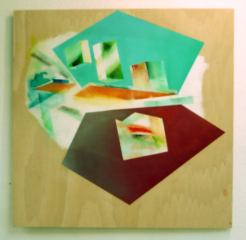 untitled (El), 2009,
  oil, acrylic, plywood,
  100 × 100 cm (Kirsten Kötter)
