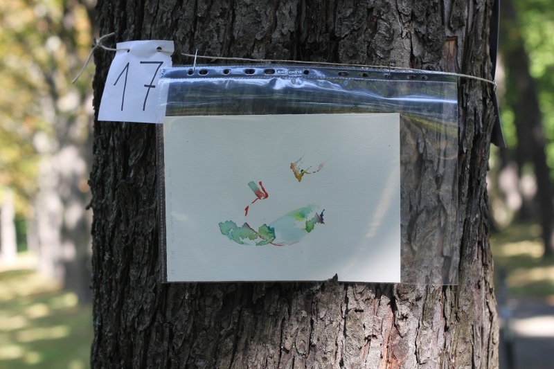 2025-08-20_malathon-chemnitz_17_baum_2874, watercolour, 17 × 24 cm (Kirsten Kötter)