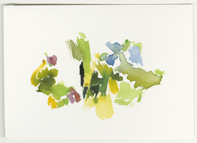 2020-05-27_wald-wehen, watercolour, 12 × 17 cm (Kirsten Kötter)