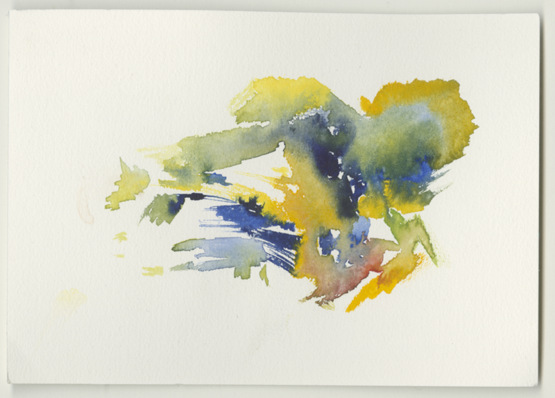 2021-11-16_fischteich, watercolour, 17 × 12 cm (Kirsten Kötter)