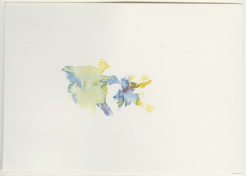 2021-12-21_fischteich, watercolour, 12 × 17 cm (Kirsten Kötter)