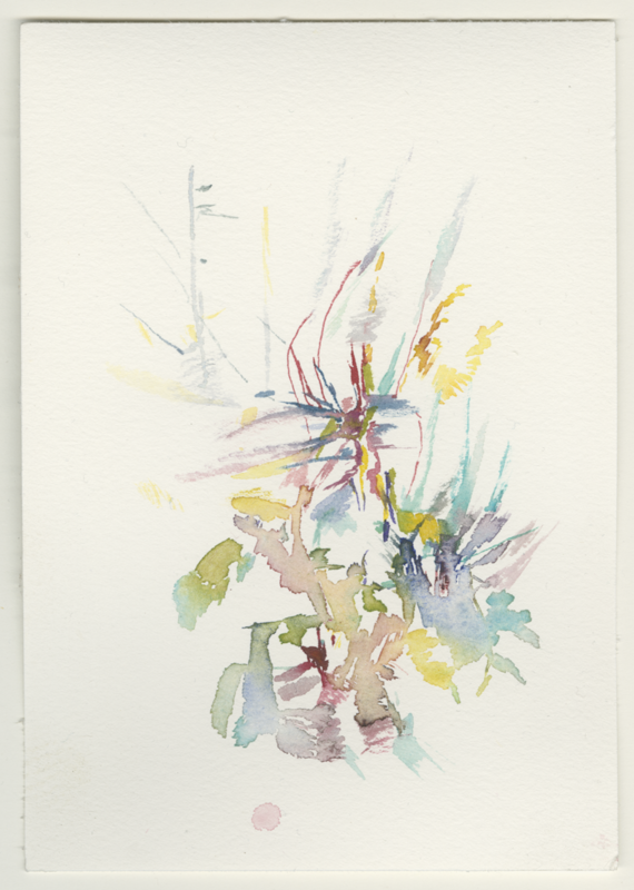 2022-01-13_fischteich, watercolour, 17 × 12 cm (Kirsten Kötter)