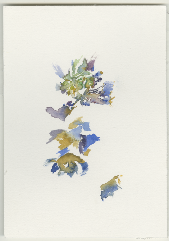 2022-02-24_fischteich, watercolour, 12 × 17 cm (Kirsten Kötter)