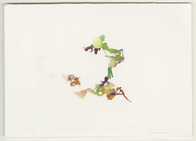 2022-03-25_ernstroda-sportplatz, watercolour, 12 × 17 cm (Kirsten Kötter)