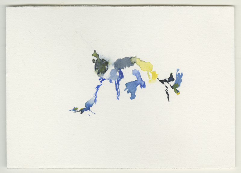 2022-04-02_fischteich, watercolour, 12 × 17 cm (Kirsten Kötter)