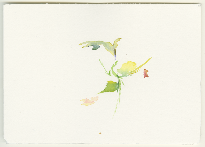 2022-04-24_halle-dessauer-posthorn_baum, watercolour, 12 × 17 cm (Kirsten Kötter)