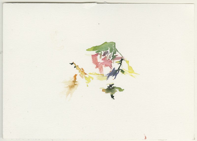 2022-11-13_fischteich, watercolour, 17 × 24 cm (Kirsten Kötter)