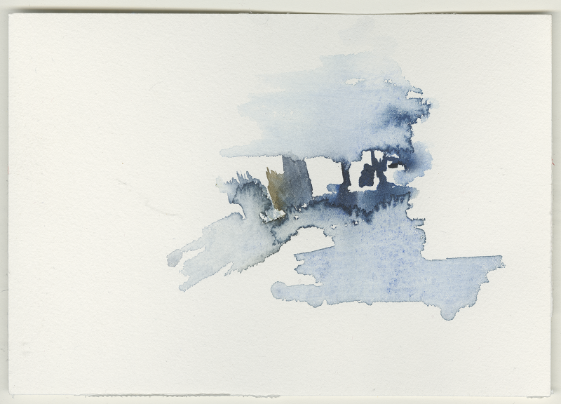 2023-01-01_budenheim-rhein, watercolour, 12 × 17 cm (Kirsten Kötter)